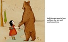 The bear and the girl.