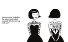 Three girls in dresses