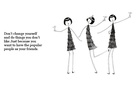 Three girls in dresses