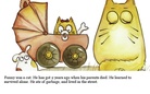 Funny, the cat.