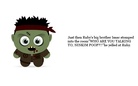 Ruby the zombie.