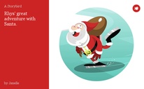 Rhys' great adventure with Santa.