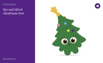 the sad tilted christmas tree