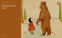 The girl and the bear
