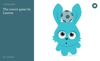 The soccer game by Lauren