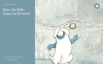 Kate, the little bunny in the snow
