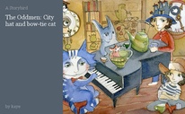 The Oddmen: City hat and bow-tie cat