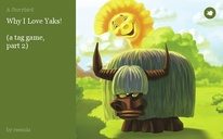 Why I Love Yaks!

(a tag game, 
part 2)