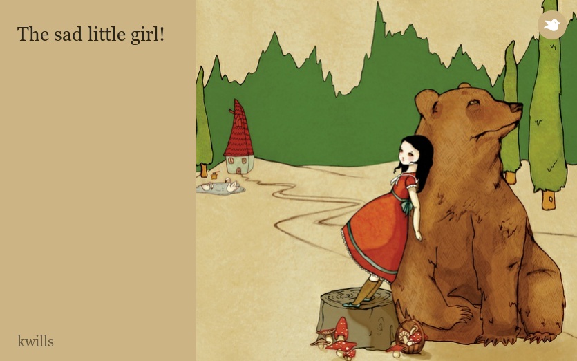 The sad little girl!