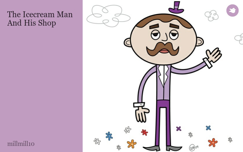 The Icecream Man 
And His Shop