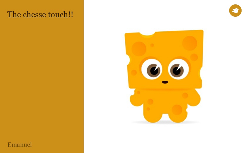 The chesse touch!!