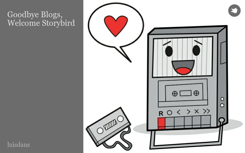Goodbye Blogs, Welcome Storybird