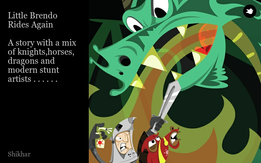Little Brendo Rides Again

A story with a mix of knights,horses, dragons and modern stunt artists . . . . . .
