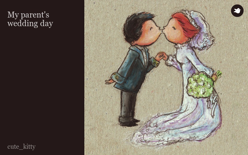 My parent's wedding day