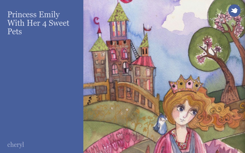 Princess Emily With Her 4 Sweet Pets