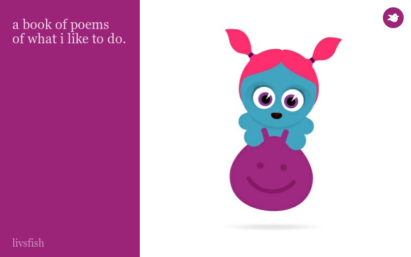 a book of poems
of what i like to do.