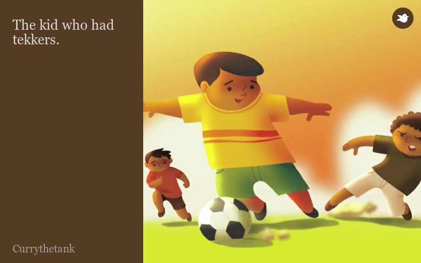 The kid who had tekkers.