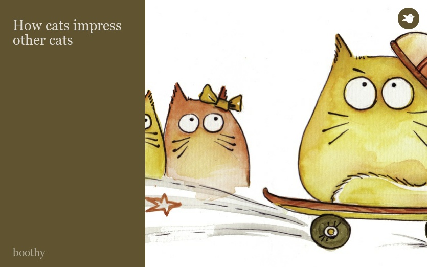 How cats impress other cats