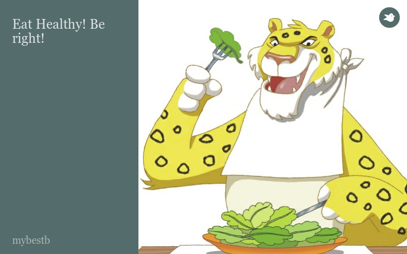 Eat Healthy! Be right!