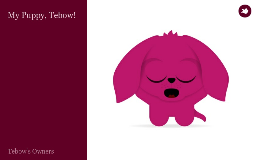 My Puppy, Tebow!