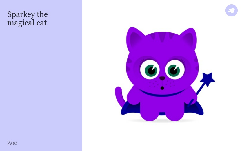 Sparkey the magical cat