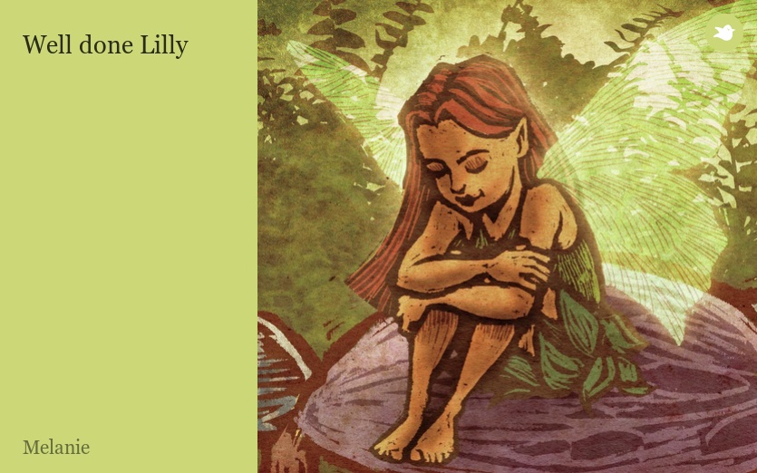 Well done Lilly