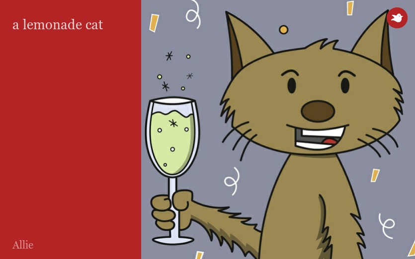 a lemonade cat