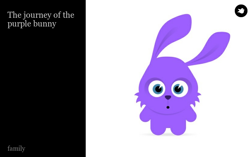 The journey of the purple bunny
