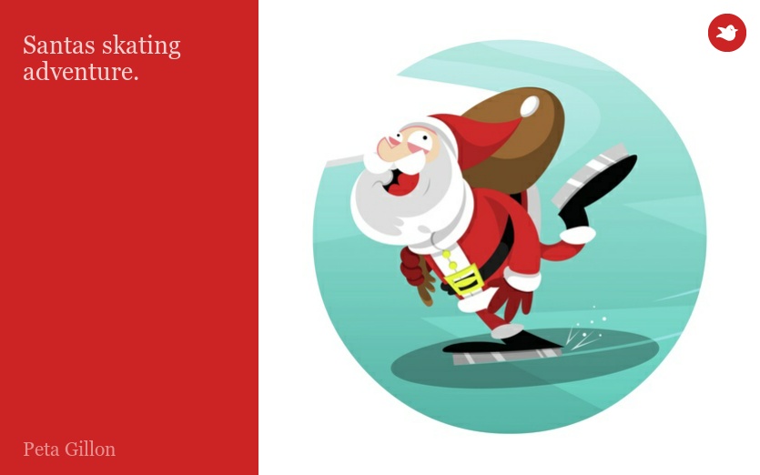 Santas skating adventure.