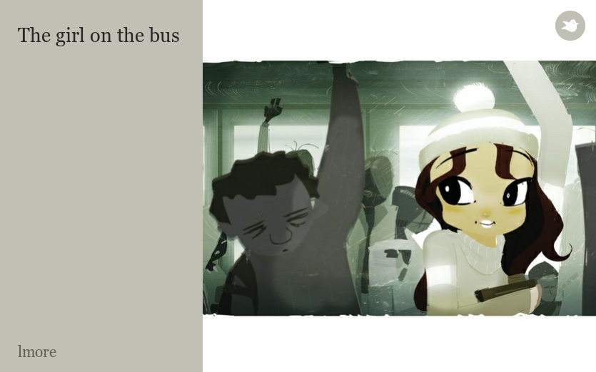 The girl on the bus