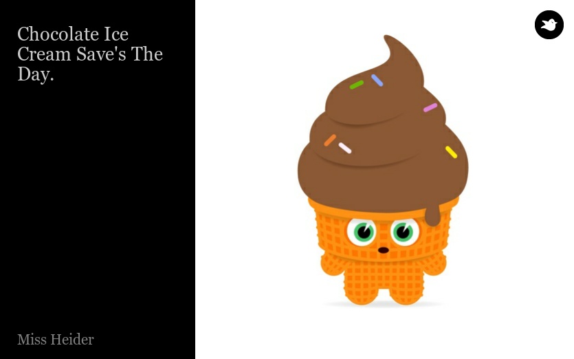 Chocolate Ice Cream Save's The Day.