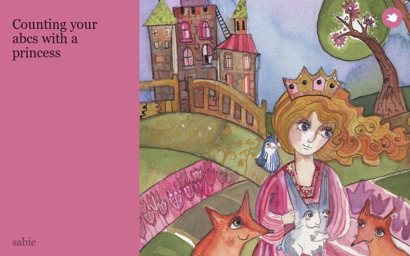 Counting your abcs with a princess