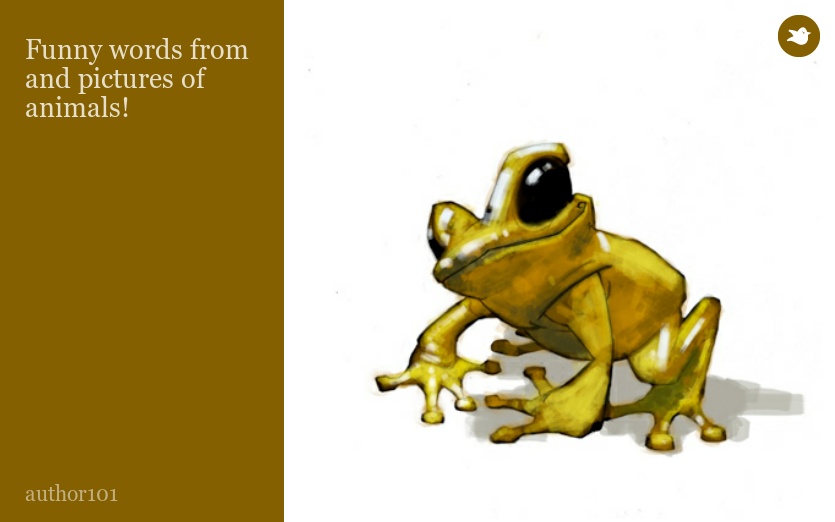 Funny words from and pictures of animals!