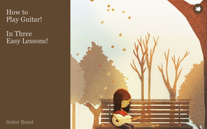How to
Play Guitar!

In Three 
Easy Lessons!