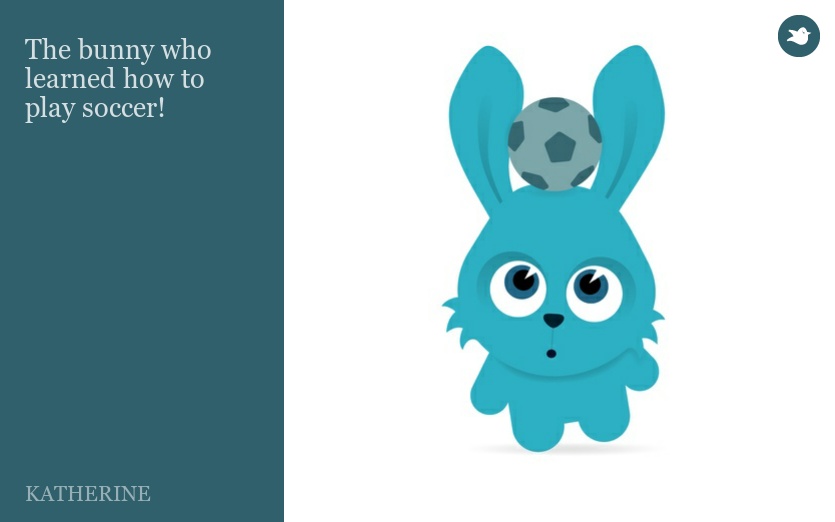 The bunny who learned how to play soccer!