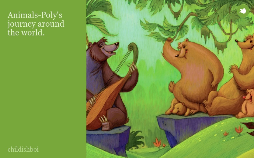 Animals-Poly's journey around the world.