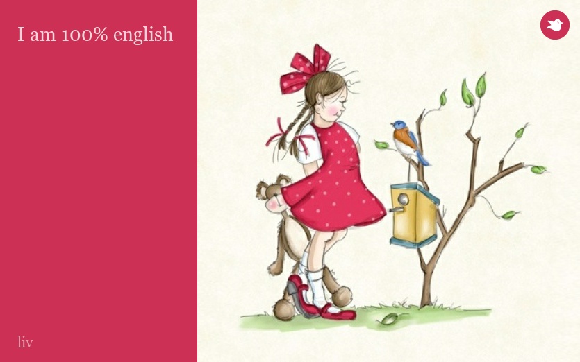 I am 100% english