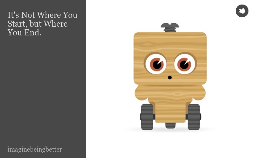 It's Not Where You Start, but Where You End.