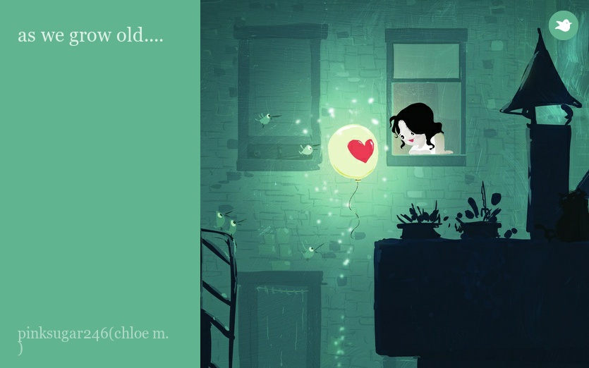 as we grow old....