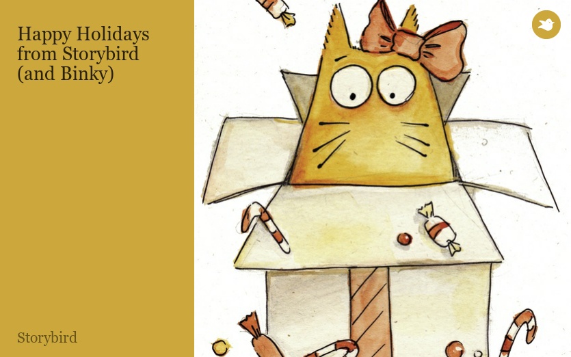Happy Holidays from Storybird (and Binky)