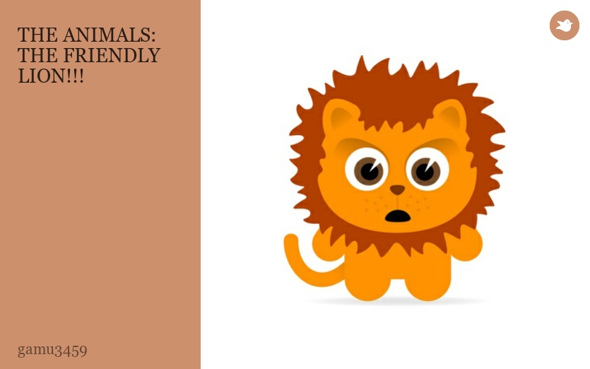THE ANIMALS: THE FRIENDLY LION!!!