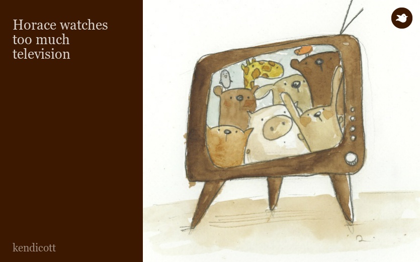 Horace watches too much television