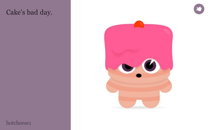Cake's bad day.