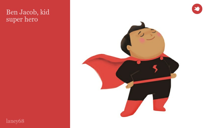 Ben Jacob, kid super hero