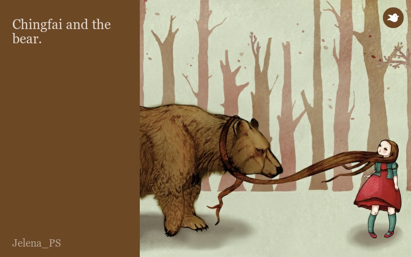 Chingfai and the bear.