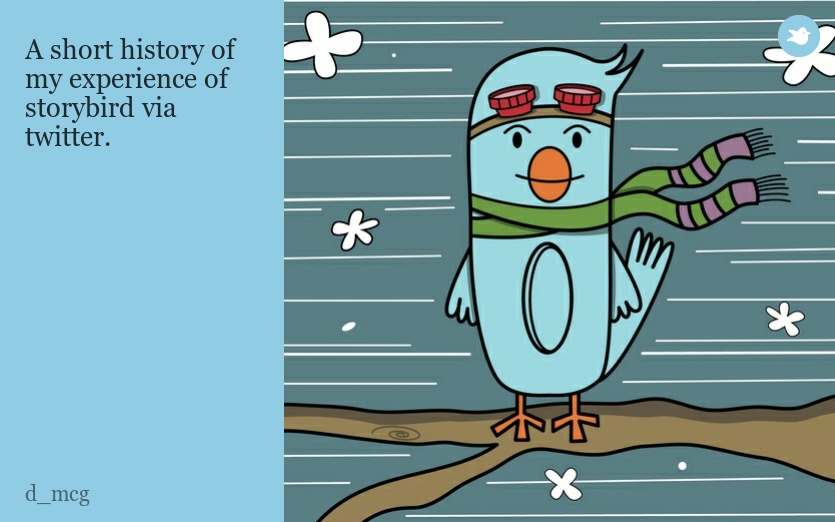 A short history of my experience of storybird via twitter.