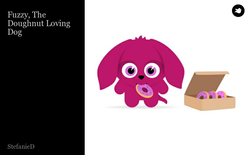 Fuzzy, The Doughnut Loving Dog