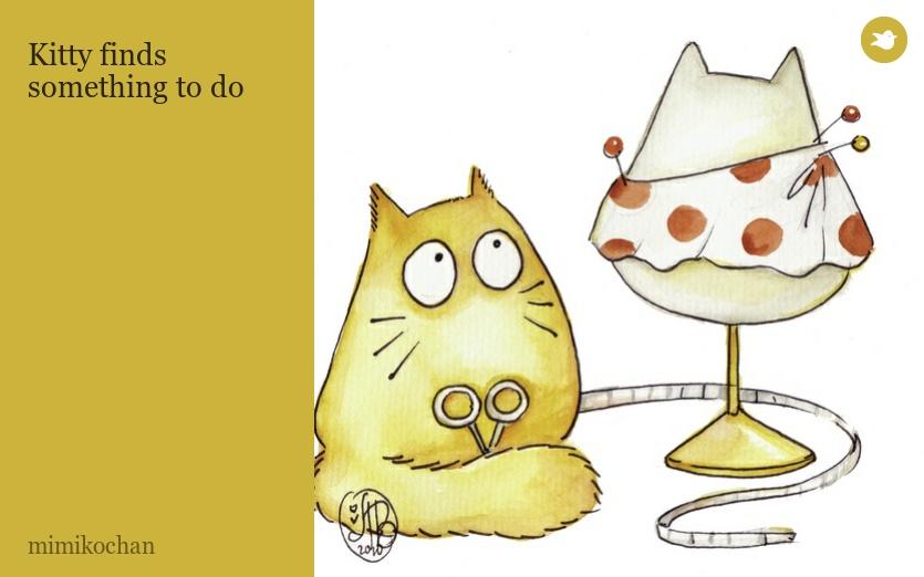 Kitty finds something to do