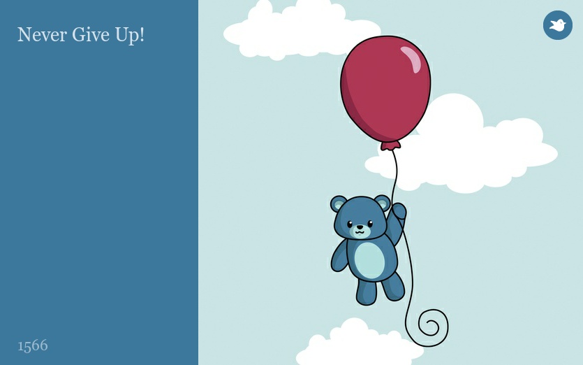 Never Give Up!