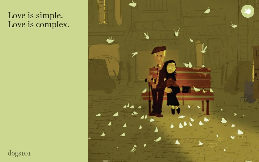 Love is simple.
Love is complex.